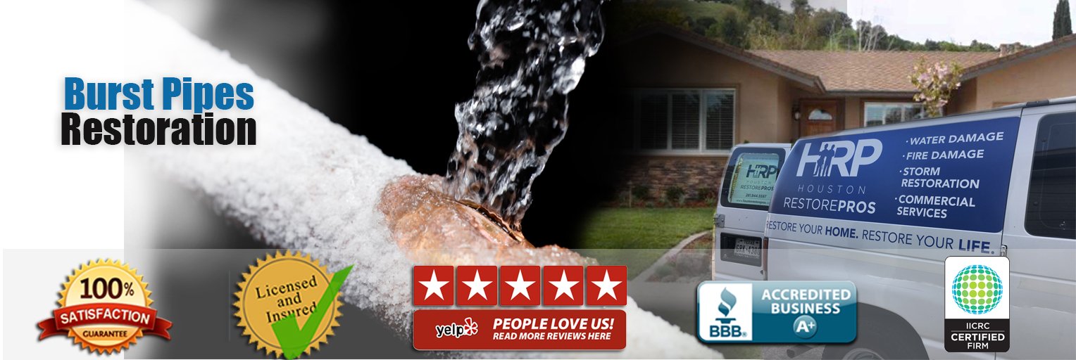 Burst Pipes Cleanup & Water Damage Restoration League City, TX