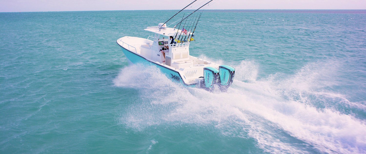 Shallow Sport Boats Mayday Marine Services is an authorized dealer