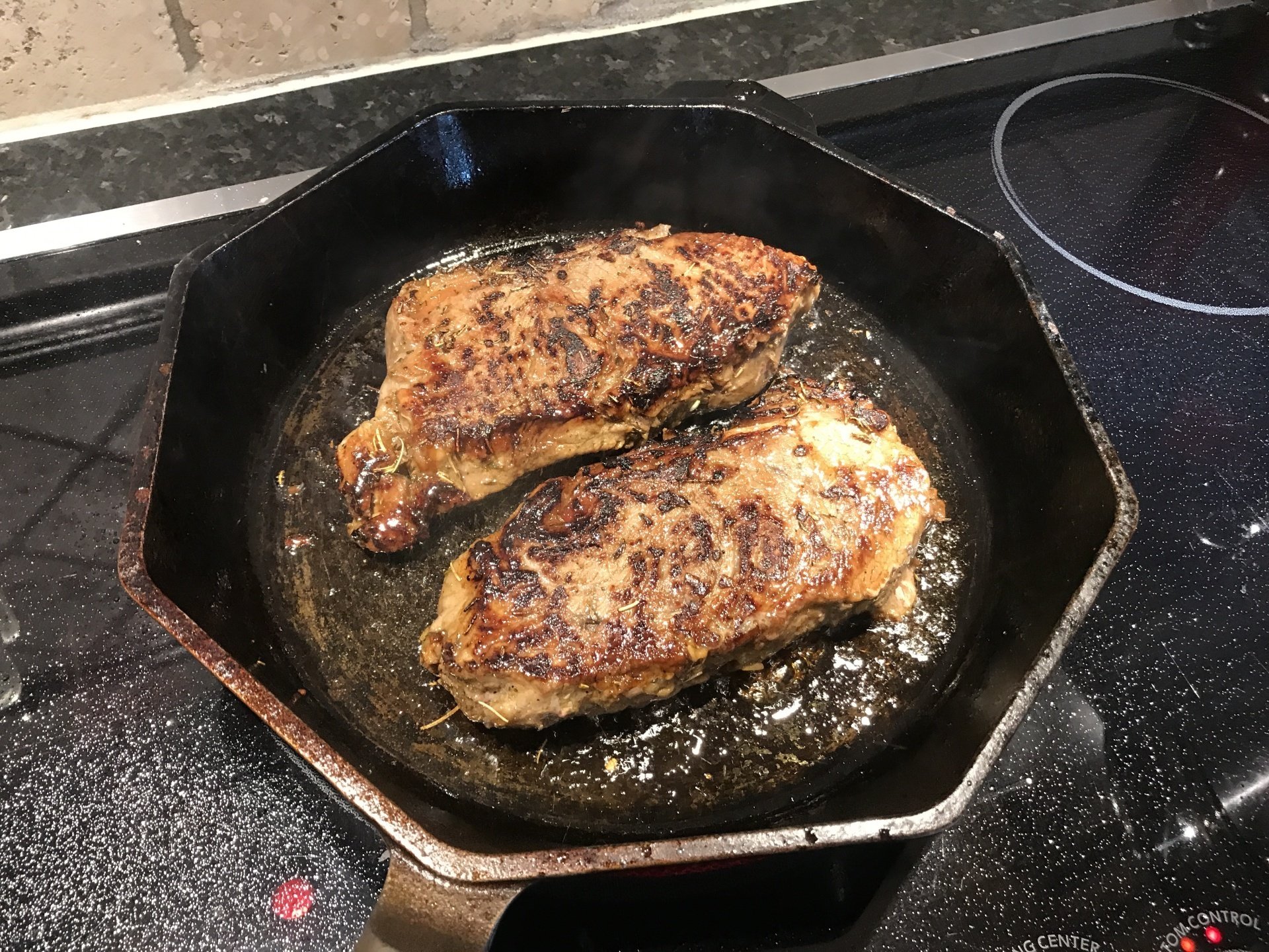 Marinated Steak Frites with Shallot Pan Sauce