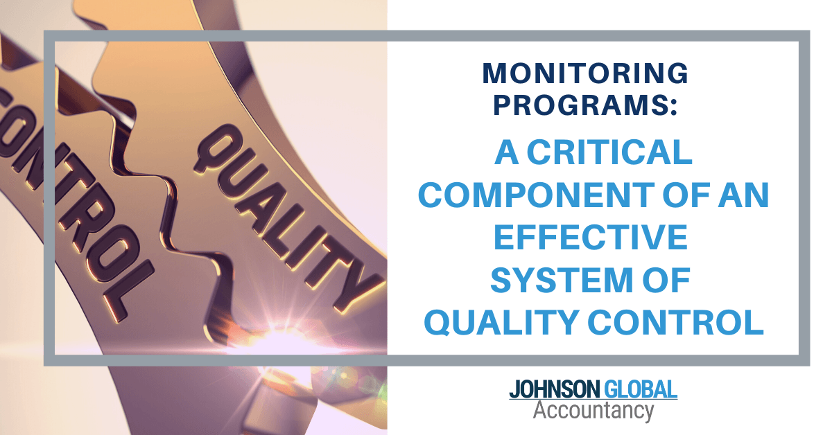 Monitoring Programs A Critical Component of an Effective System of