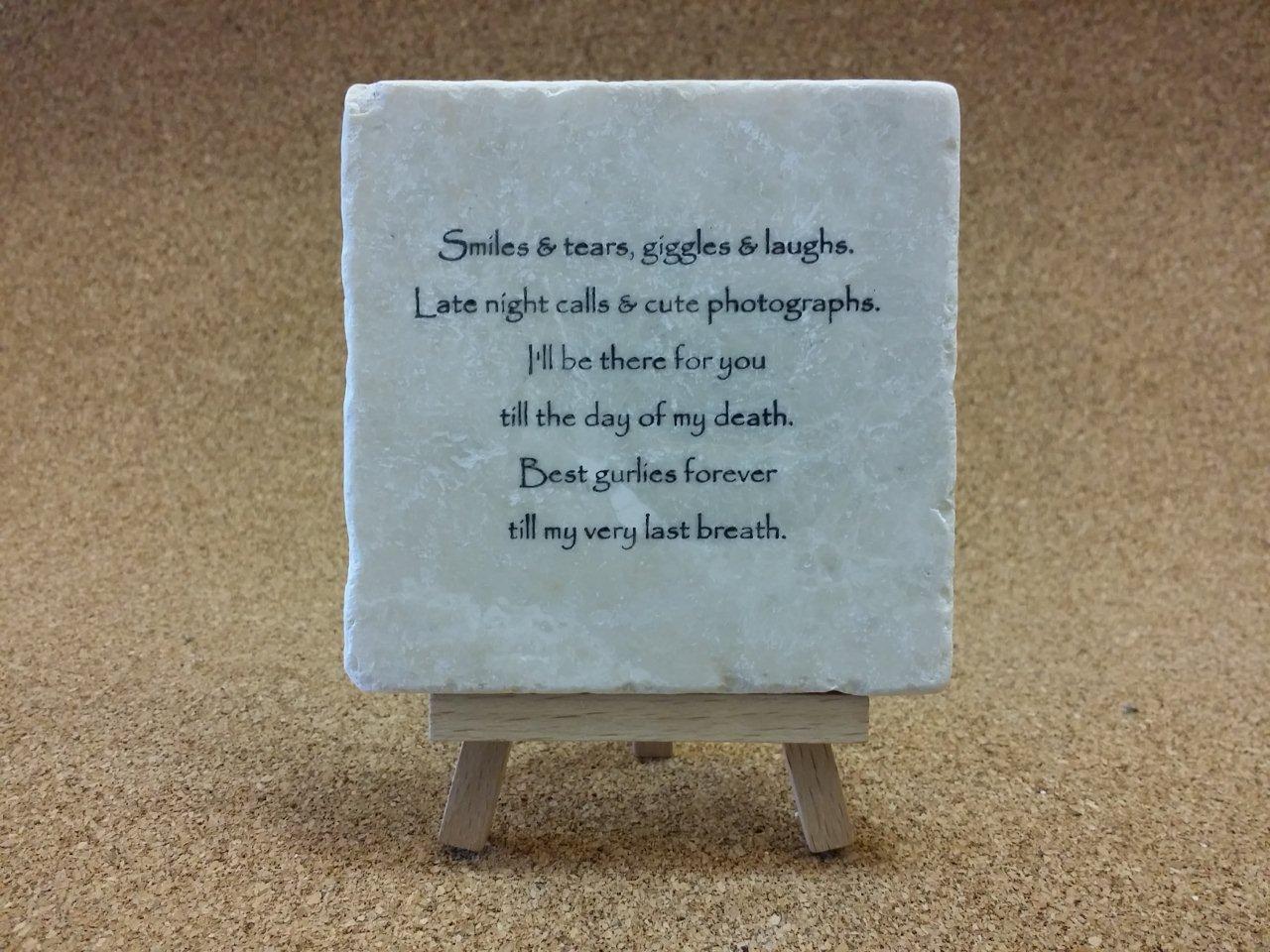 Smiles & tears, giggles & laughes.