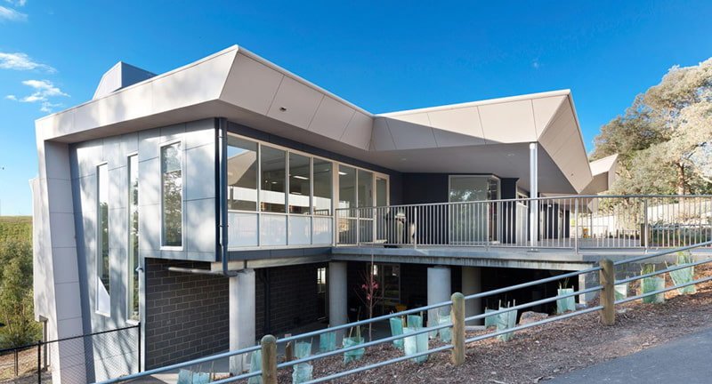 building over walkway