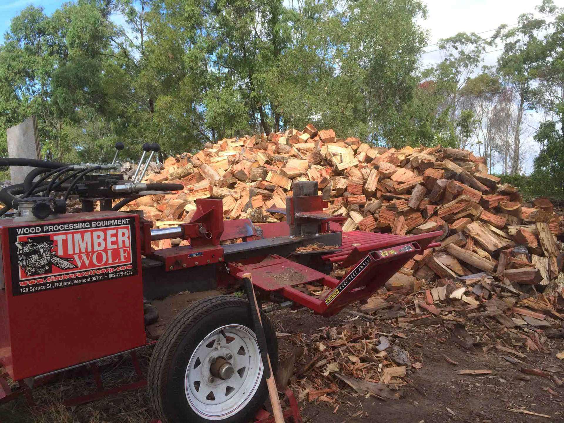 The wood processing equipment on the Gold Coast for tree removal service ready to transport