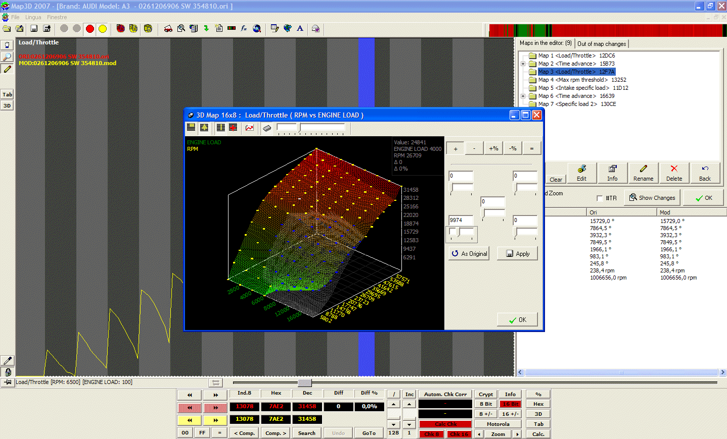 A computer screen shows a 3d model of a building
