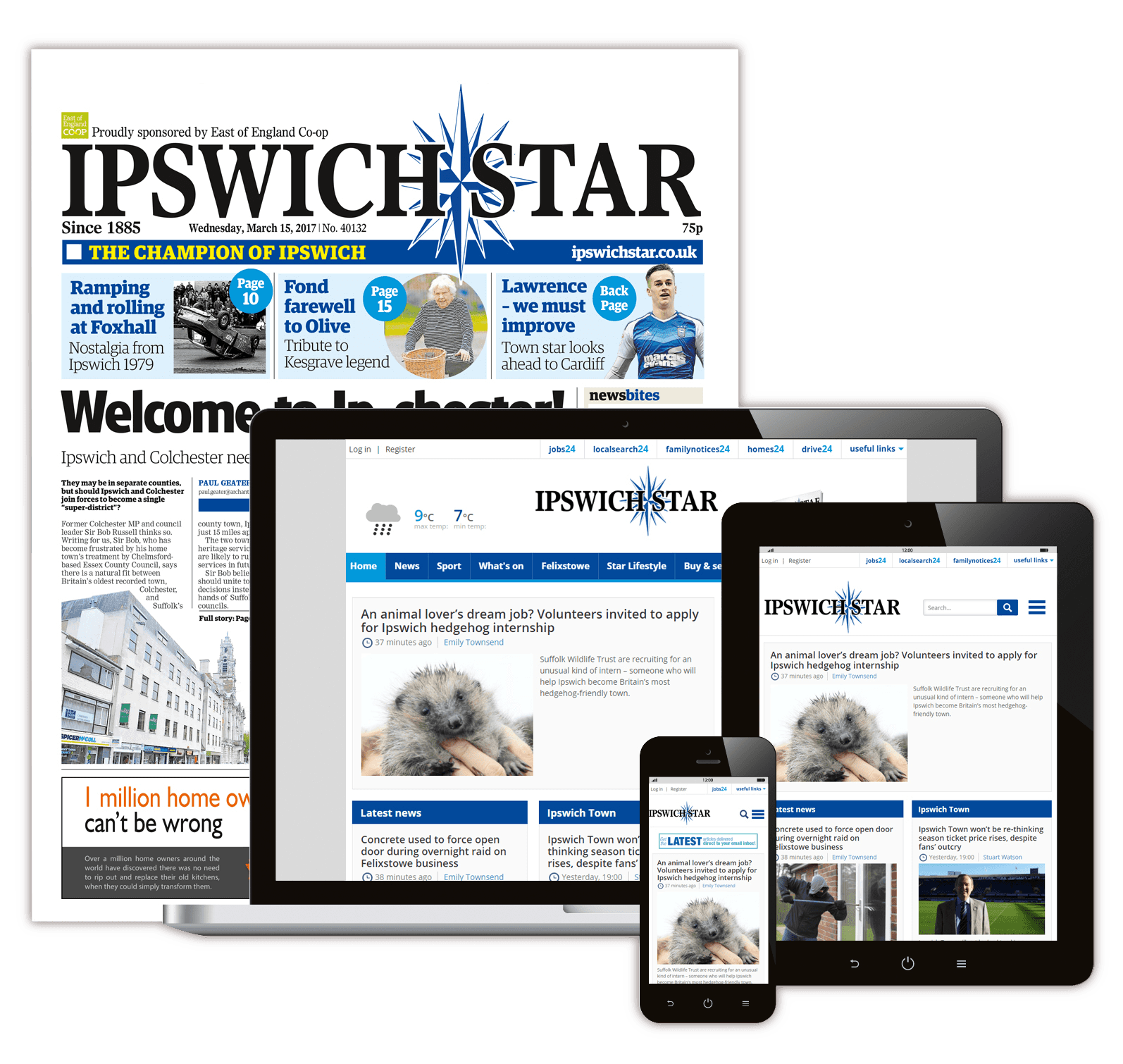 Digital and Print Advertising Ipswich Star MTWF