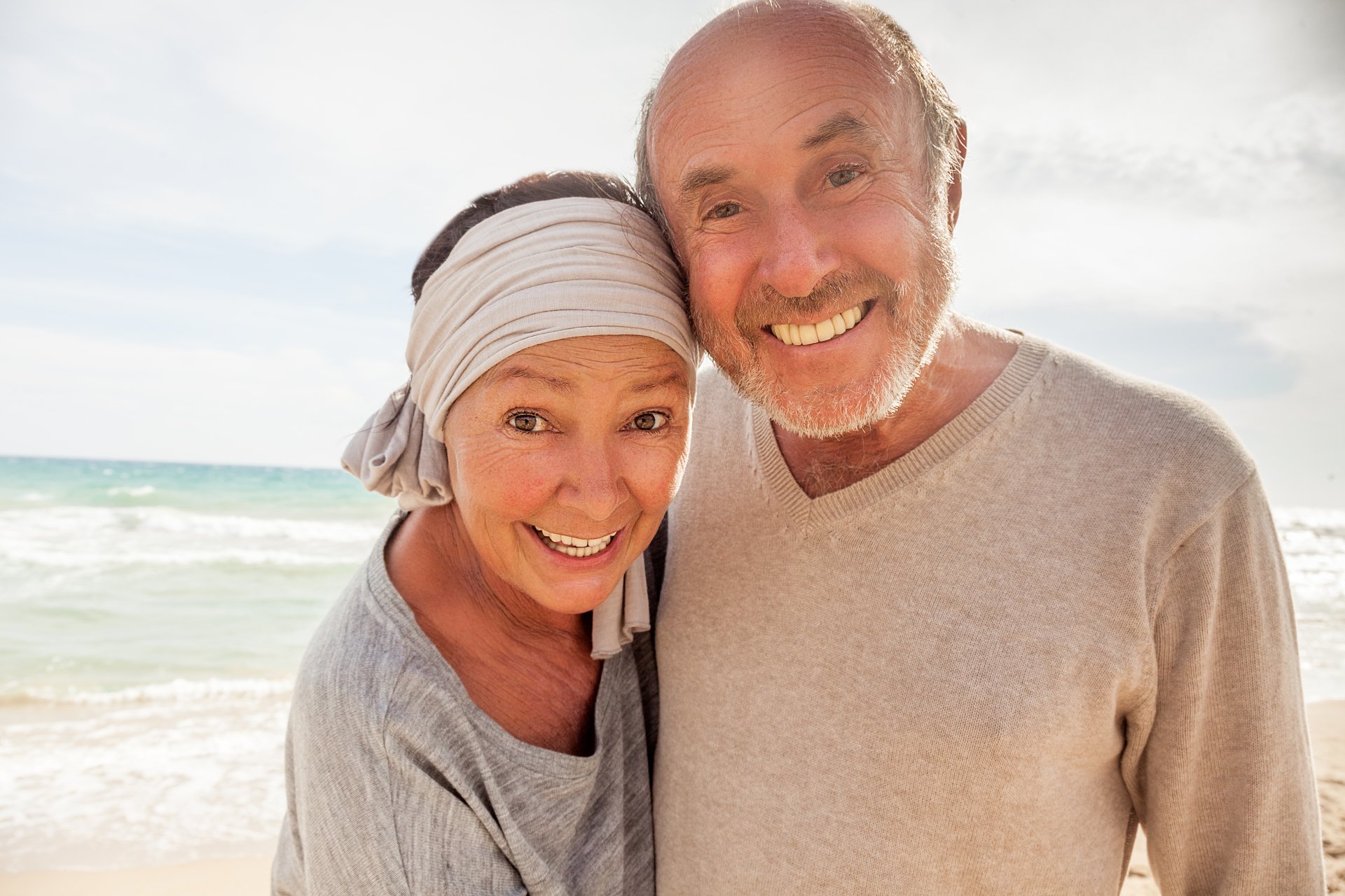 Older couple with good oral health - Duxton Dental