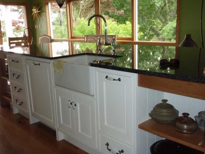 Interior view of the kitchen after renovation