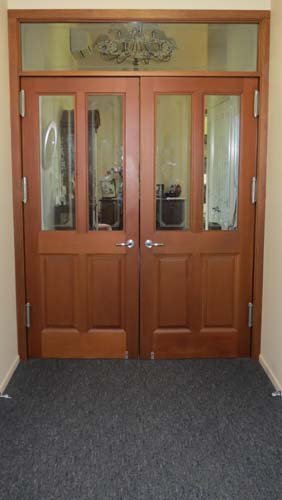 View of the renovated entrance of the house