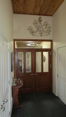 View of the renovated entrance of the house