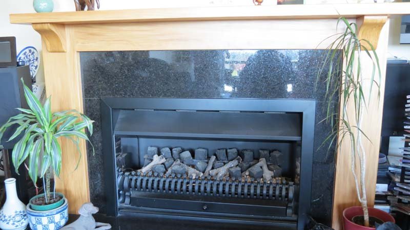 Renovated fireplace 