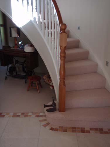 Stairway view before renovation