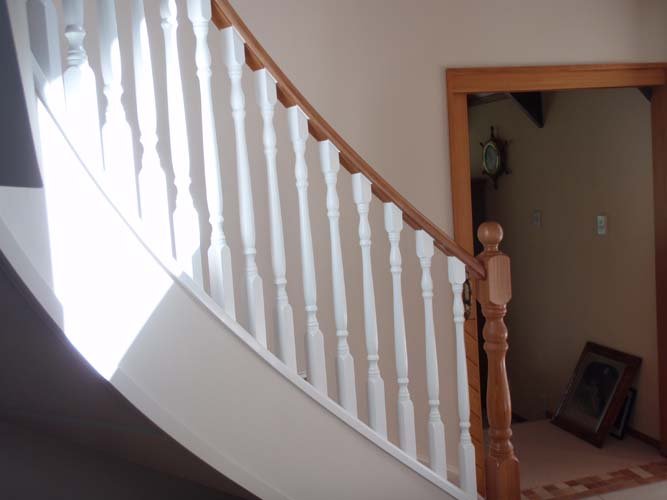 Stairway view after renovation