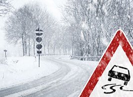 Slippery road