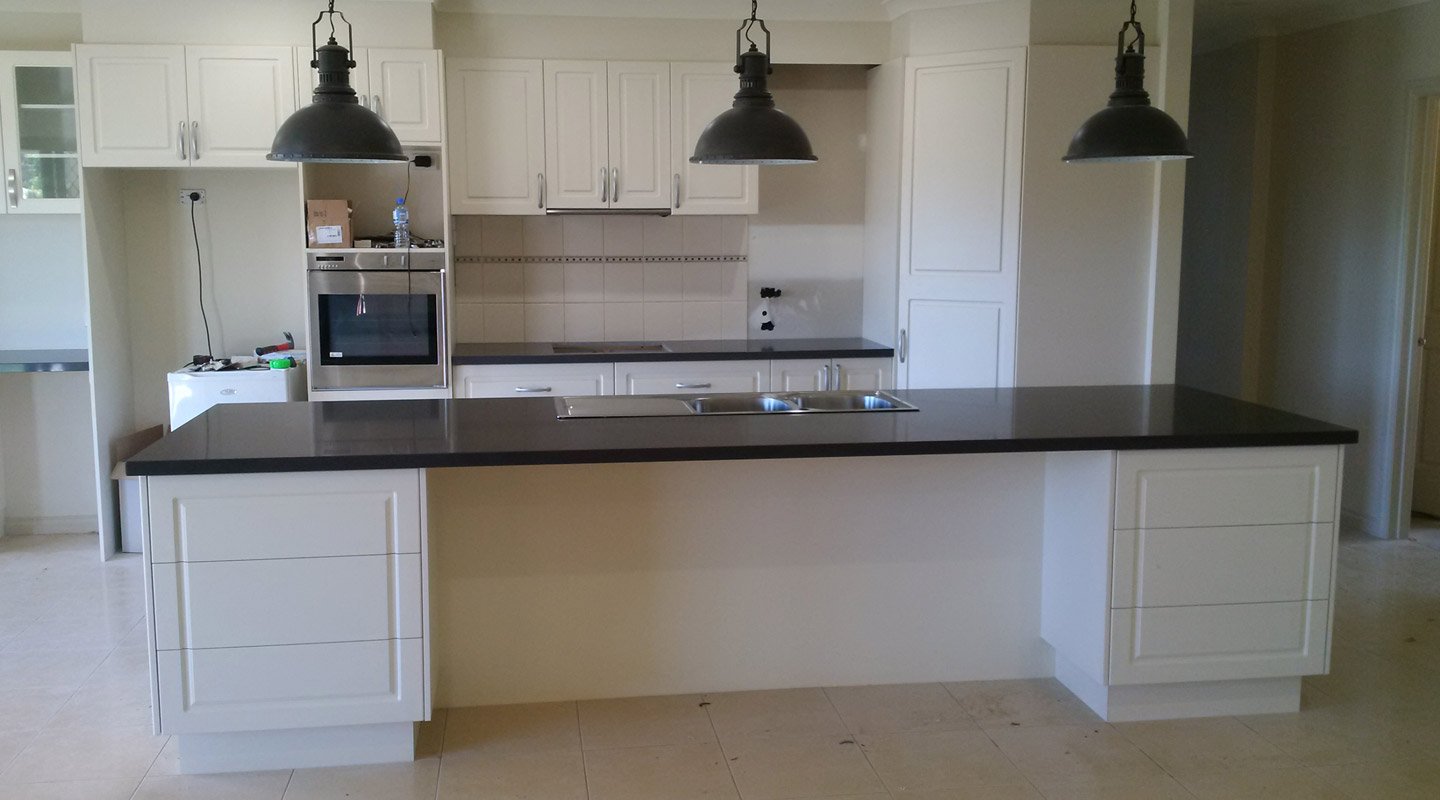 Interior view of renovated kitchen