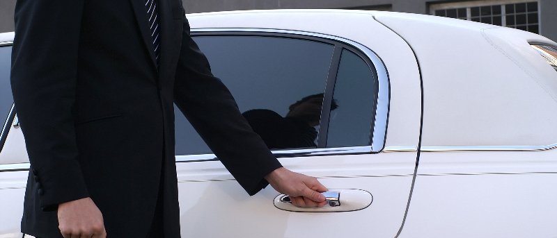 bayview chauffeured limousines decorated with flowers