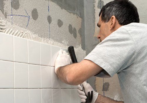 Plumber doing the bathroom  repair