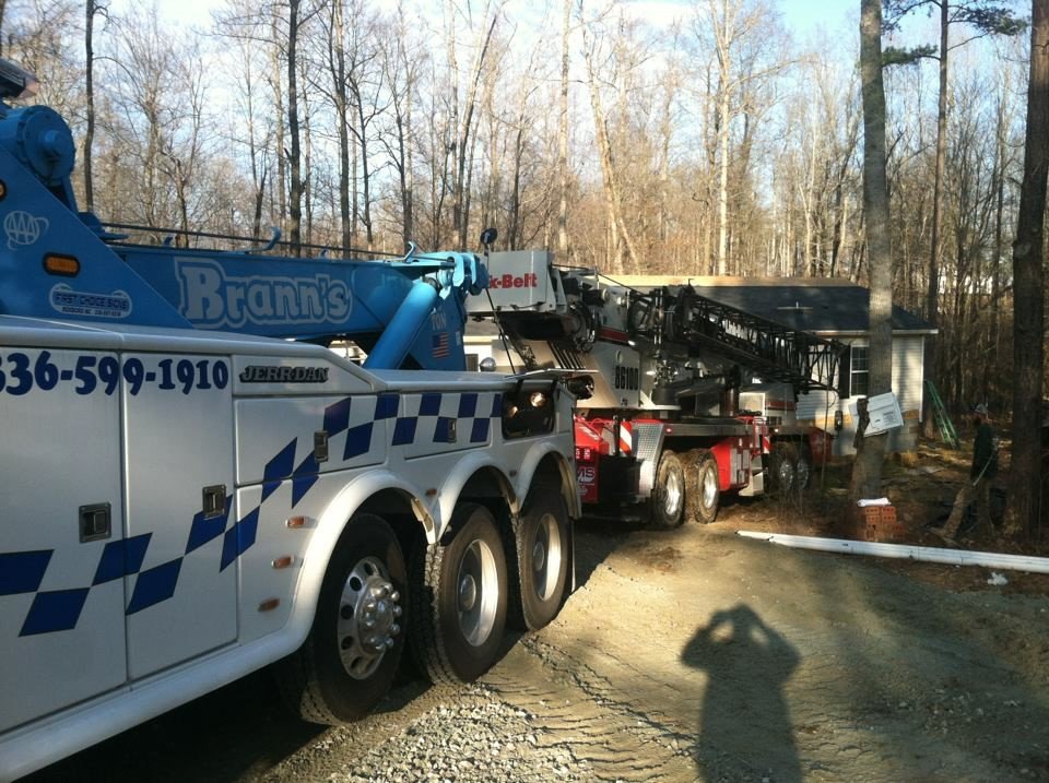 Wrecker Recovery Roxboro, NC Brann’s Wrecker Service Inc