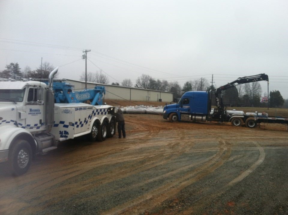Wrecker Recovery Roxboro, NC Brann’s Wrecker Service Inc