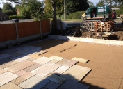 patio under construction