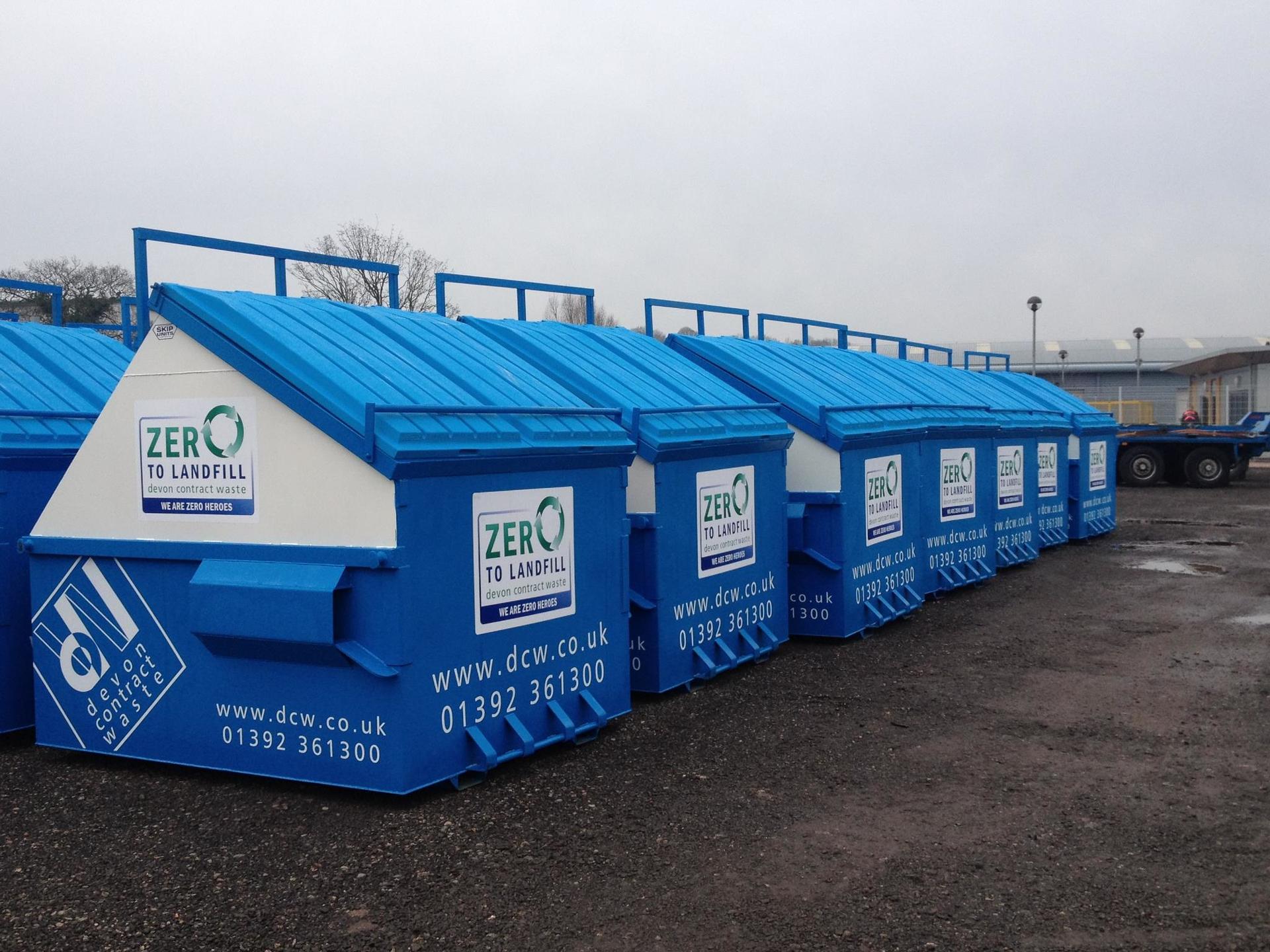 Wheelie bins for waste disposal Devon Contract Waste Ltd