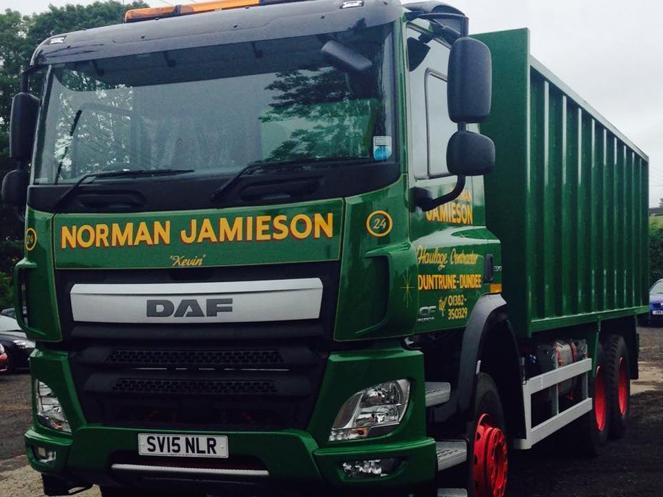 Tippers for hire Norman Jamieson Ltd