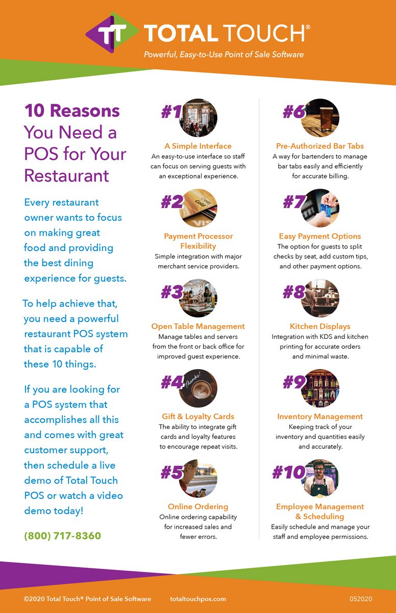 Restaurant POS System | Restaurant Management System - Total Touch POS
