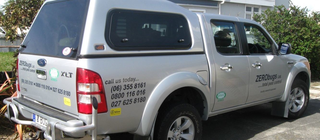 Pest control truck in Palmerston North
