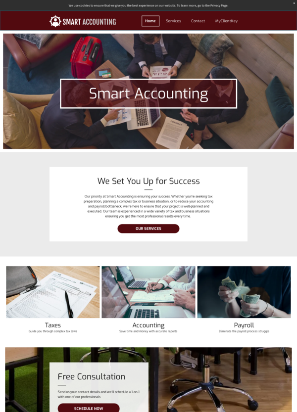 My Client Key Smart Professional - Maroon Template