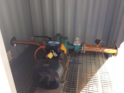 Installed heavy pump