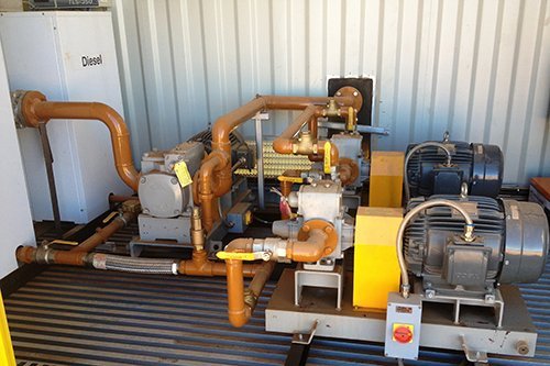 View of an industrial pump