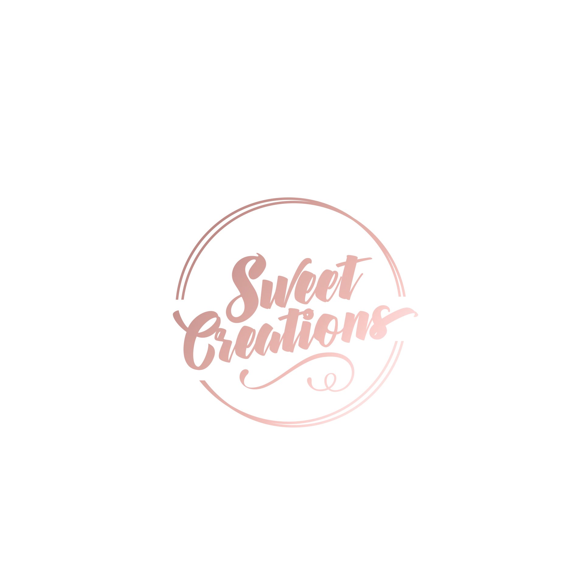 Sweet Creations logo designed by Vanilla Hayes
