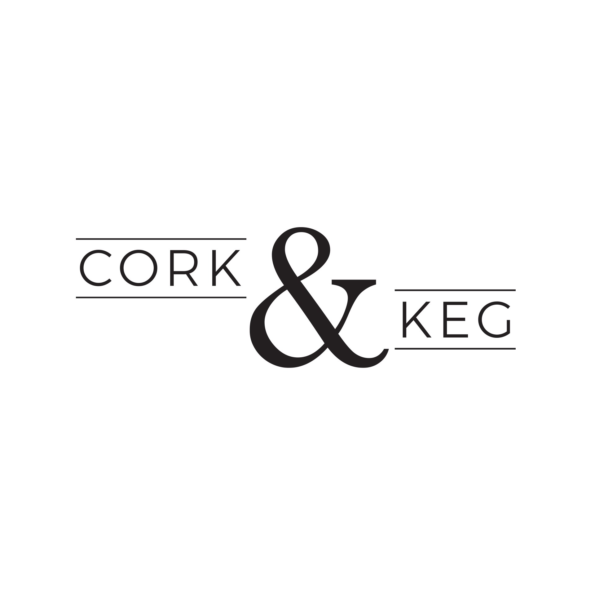 Cork & Keg logo designed By Vanilla Hayes