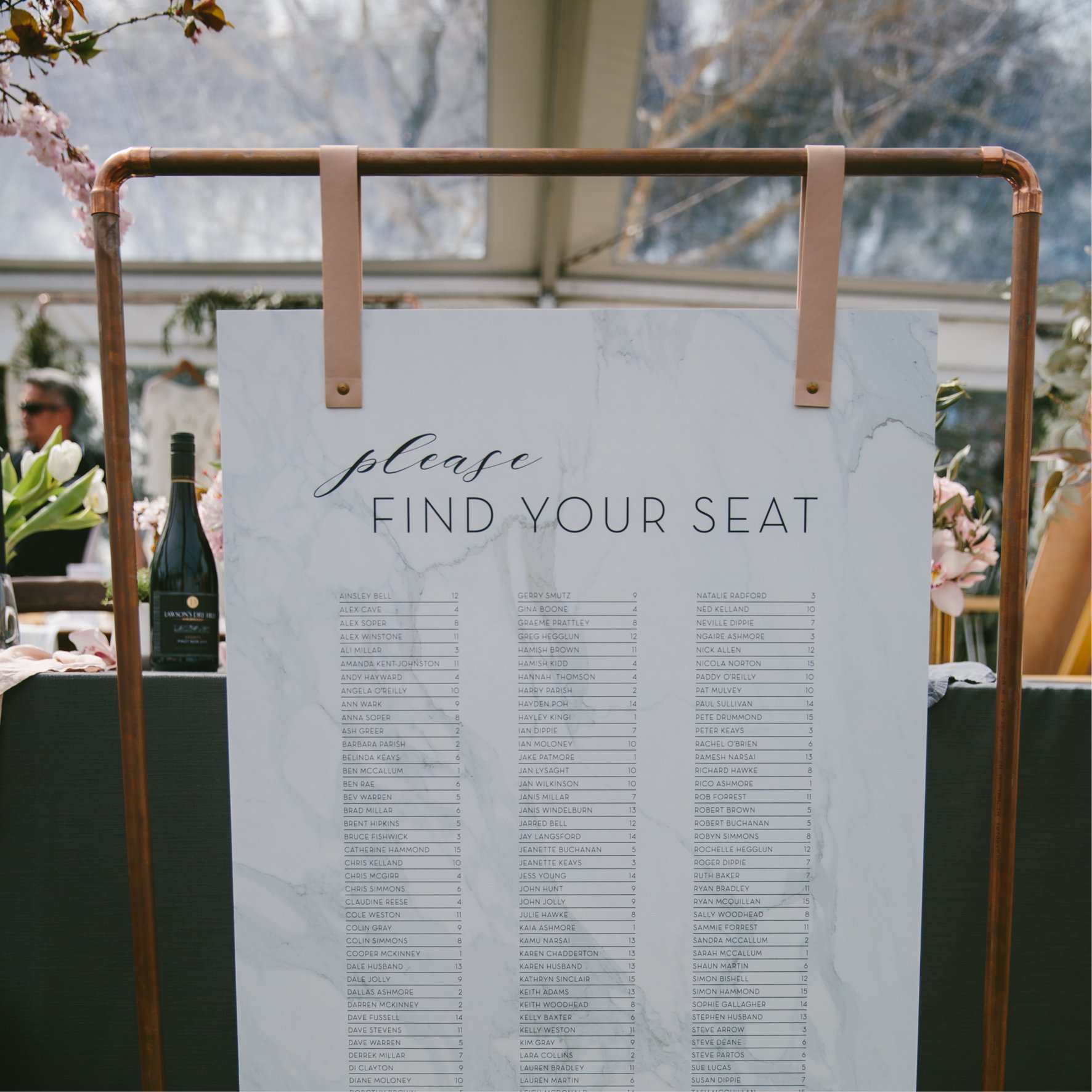 On the day wedding stationery designed by Vanilla Hayes creative graphic design  studio in Blenheim, Marlborough, New Zealand