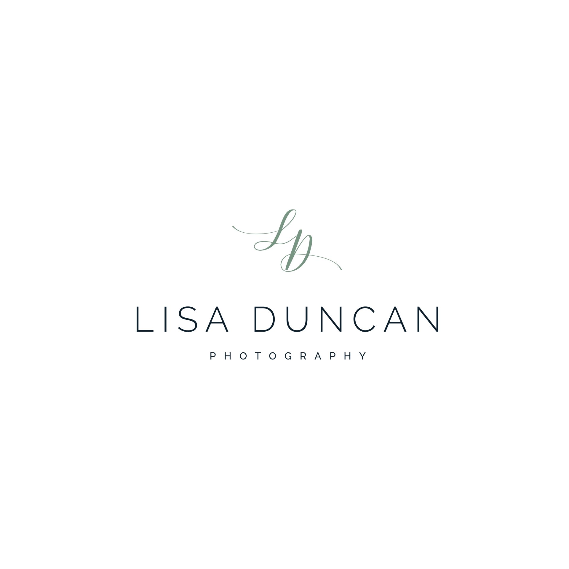 Lisa Duncan Photography logo designed by Vanilla Hayes creative graphic design  studio in Blenheim, Marlborough, New Zealand