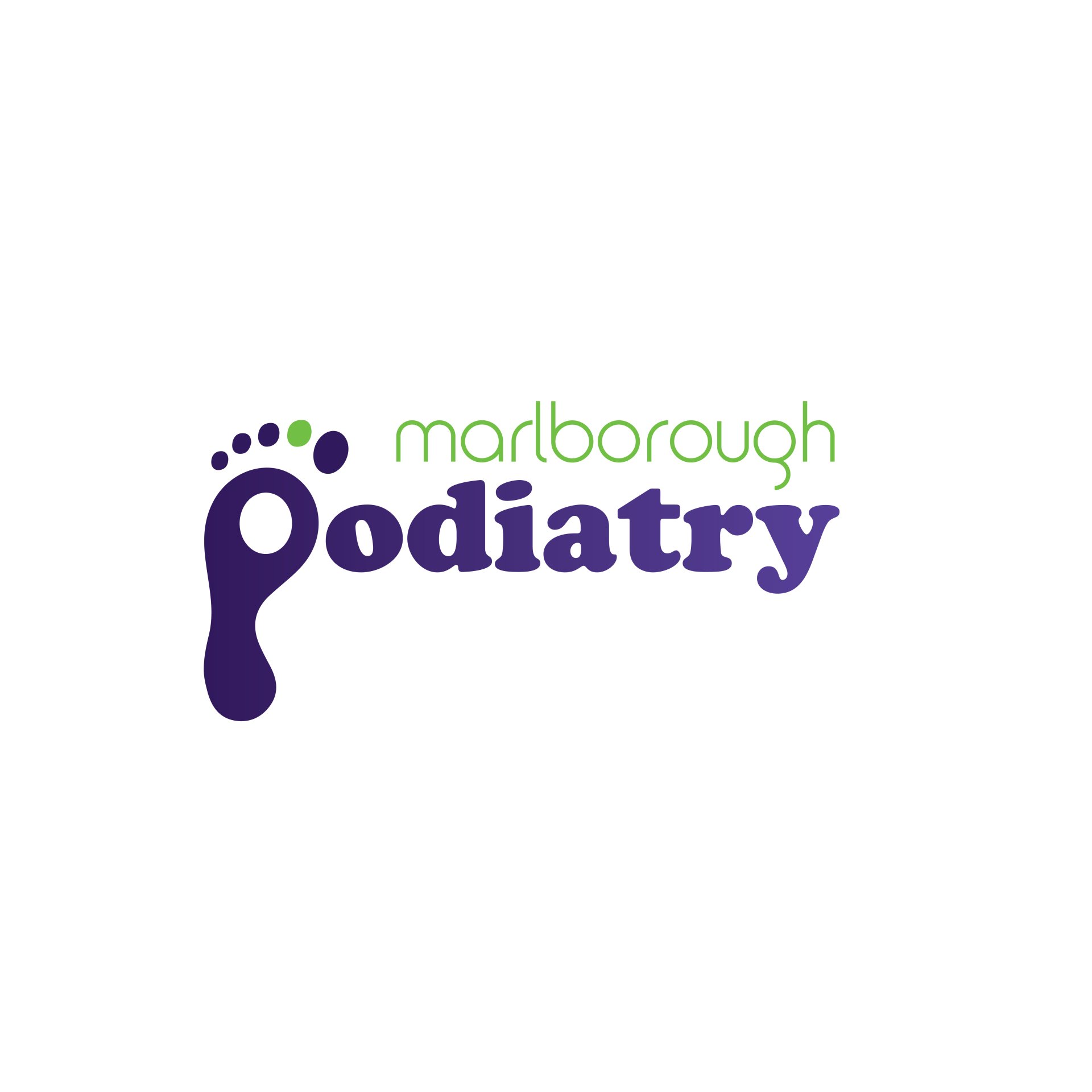Marlborough Podiatry logo designed by Vanilla Hayes creative graphic design  studio in Blenheim, Marlborough, New Zealand