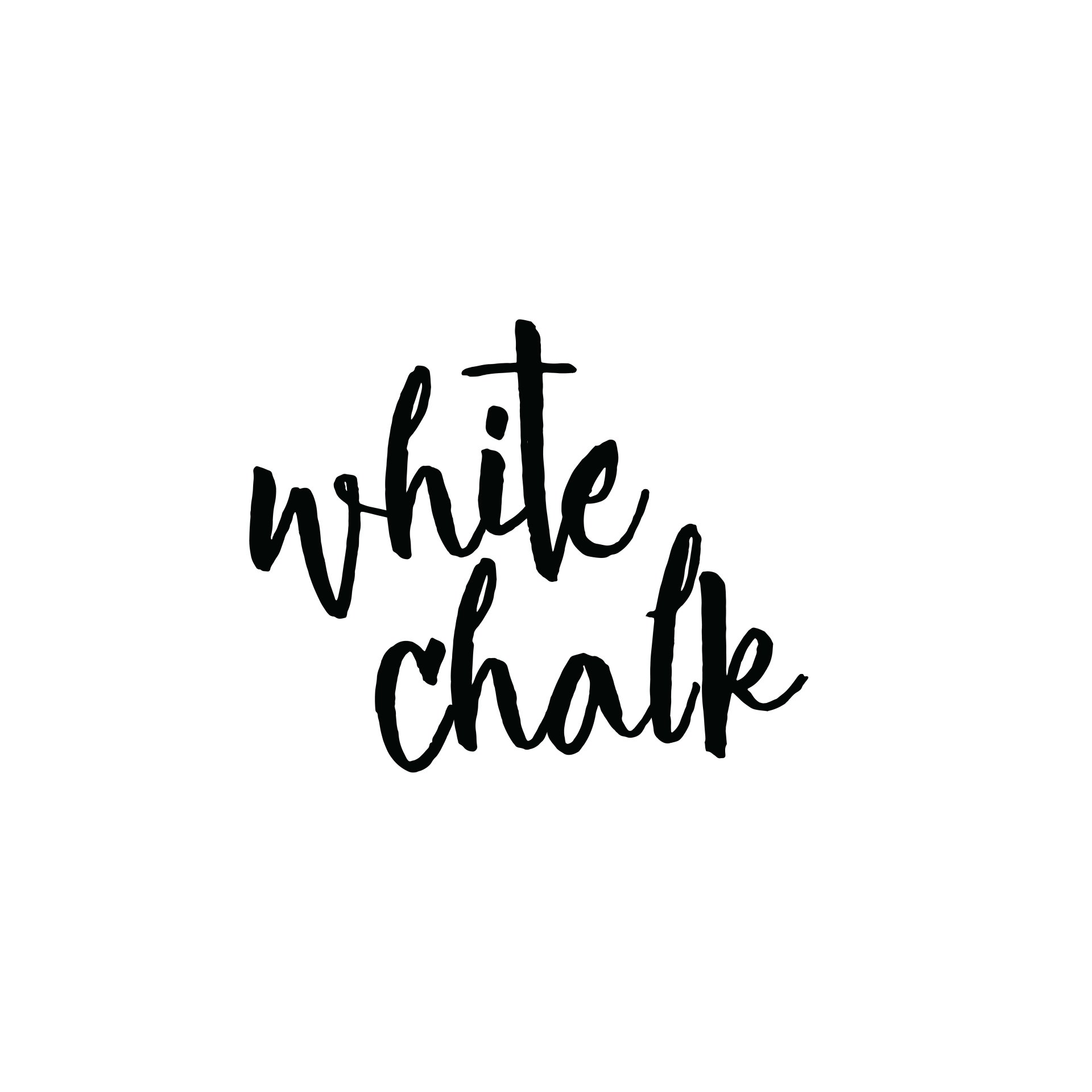 White Chalk logo designed by Vanilla Hayes creative graphic design  studio in Blenheim, Marlborough, New Zealand