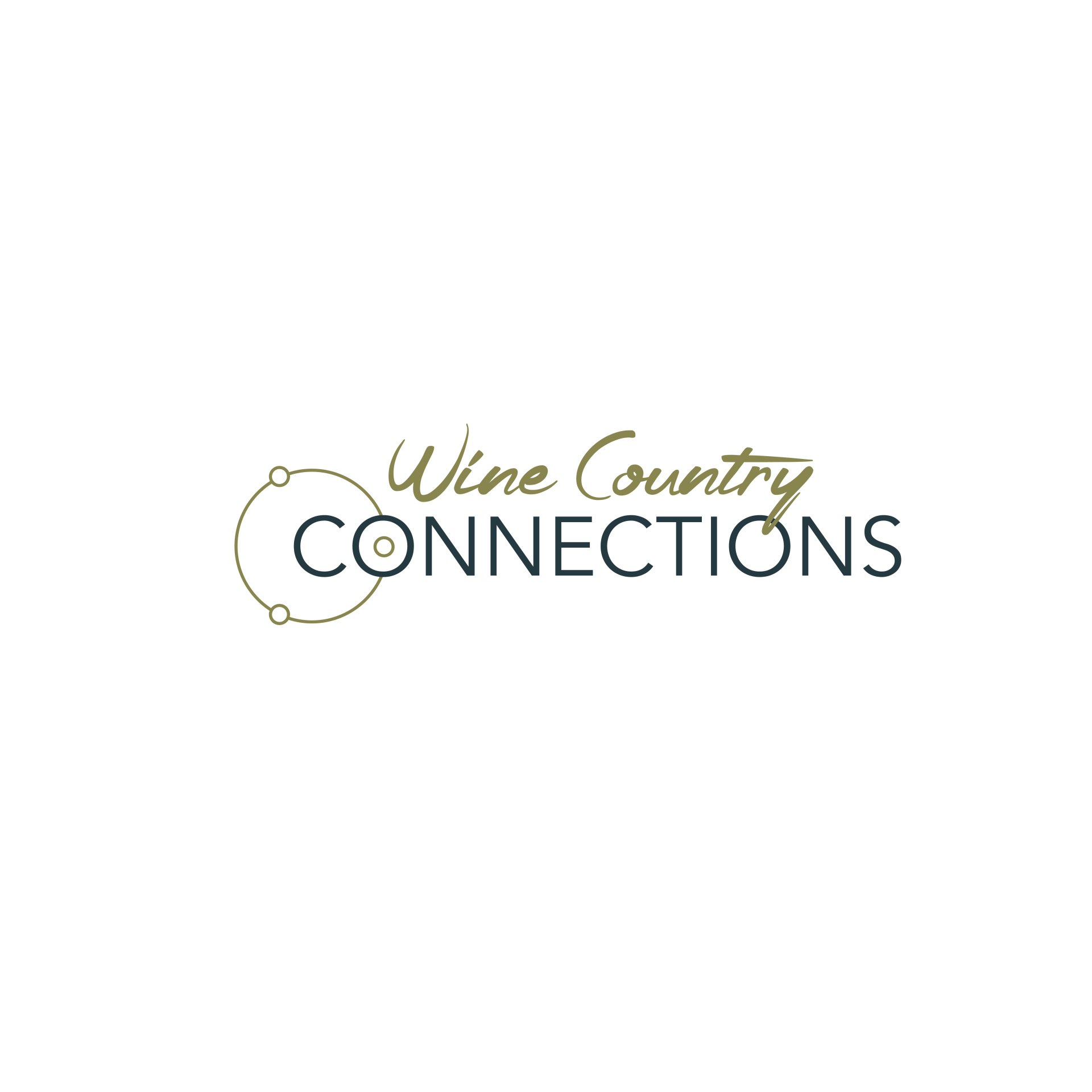 Wine Country Connections logo designed by Vanilla Hayes creative graphic design  studio in Blenheim, Marlborough, New Zealand