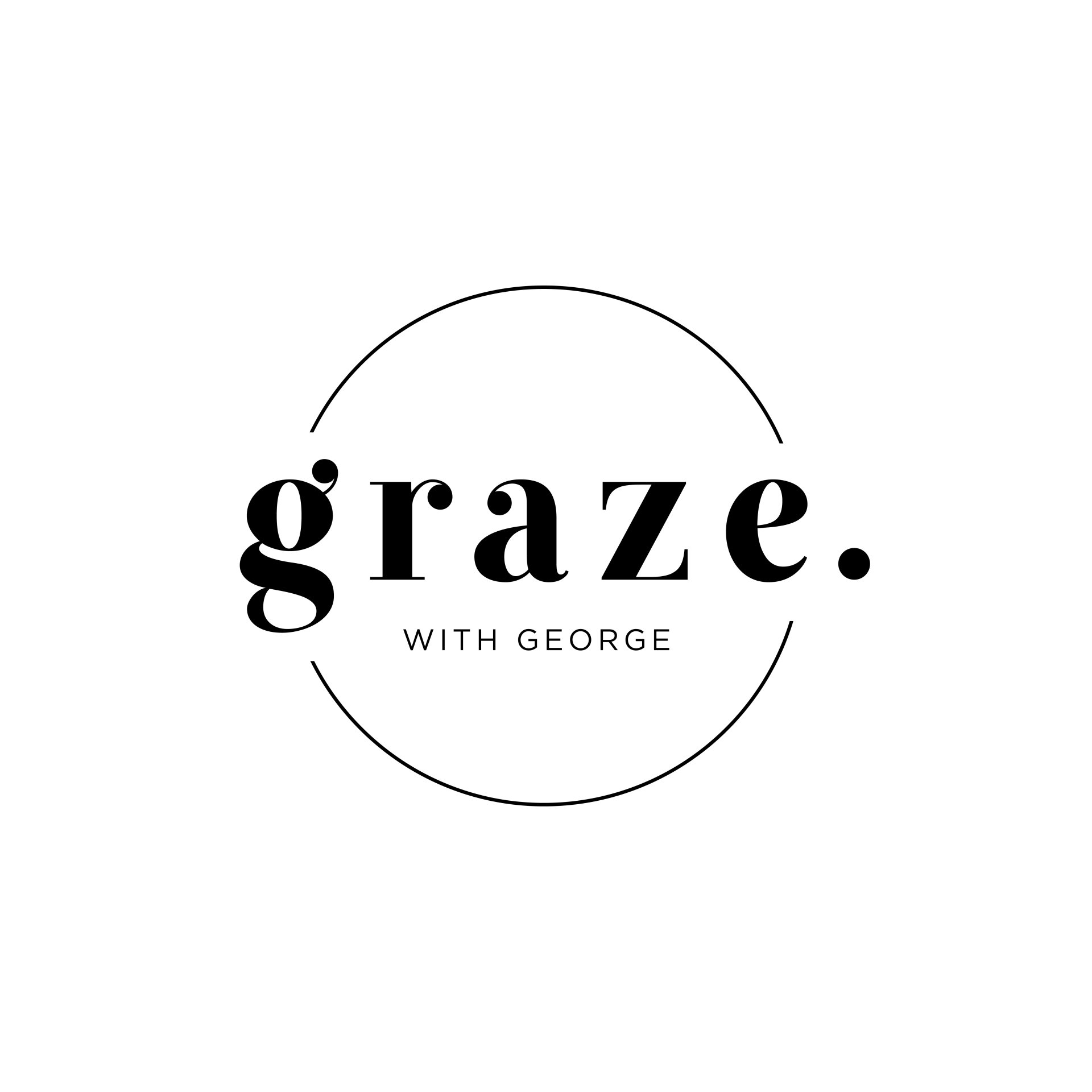Graze with George logo designed by Vanilla Hayes creative graphic design  studio in Blenheim, Marlborough, New Zealand