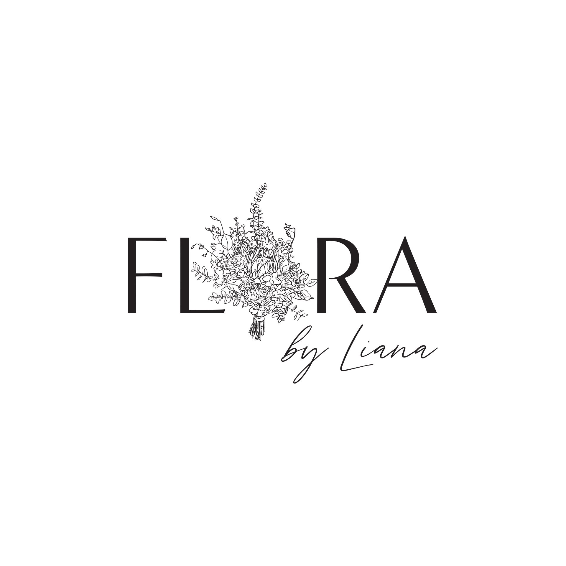 Flora By Liana logo designed By Vanilla Hayes