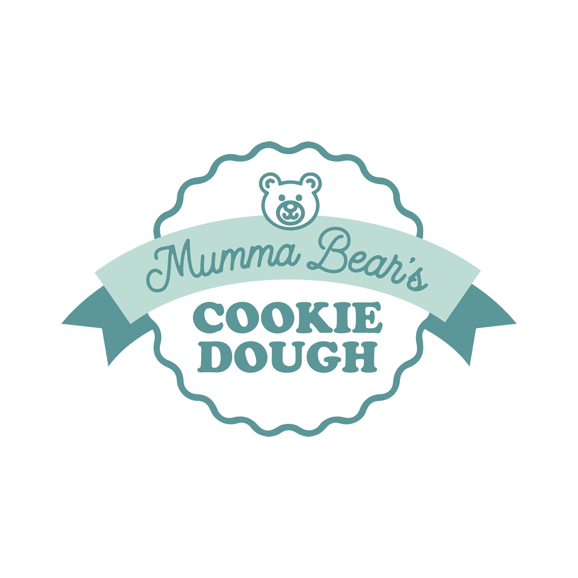 Mumma Bear's Cookie Dough logo designed By Vanilla Hayes