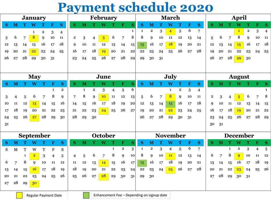 Payment Schedule Motion Fitness Red Deer