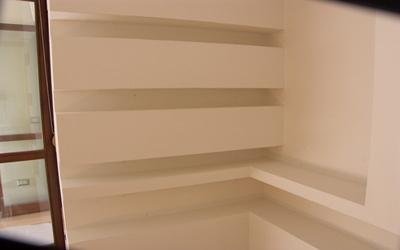 plasterboard shelves