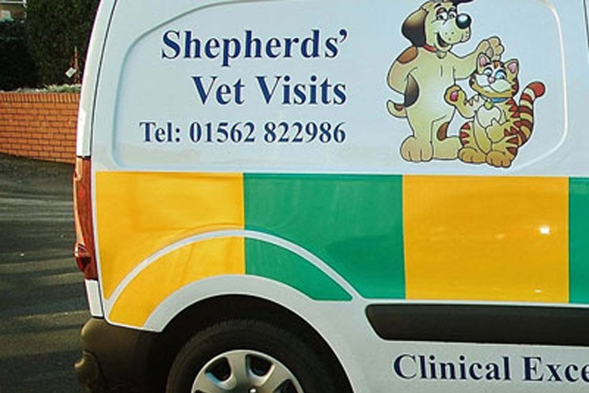 Home vet visits Shepherds' Vets Centre Kidderminster