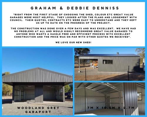 metal two car garage