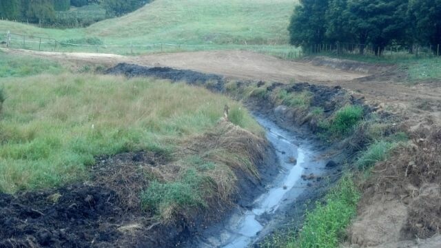 earthworks in progress