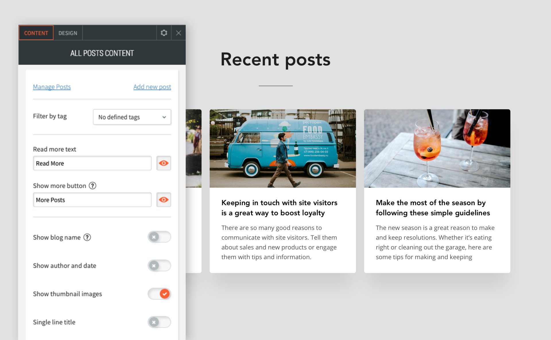 All Posts Widget