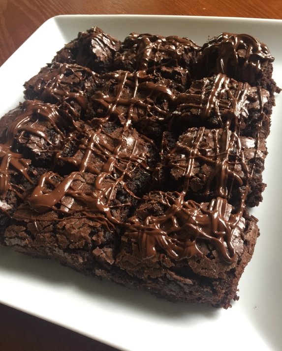 Chocolate Peanut Butter Drizzle Brownies