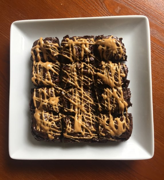 Chocolate Peanut Butter Drizzle Brownies