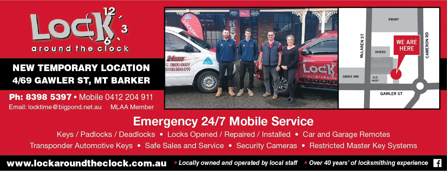 Lock Around The Clock Locksmiths Mount Barker, SA
