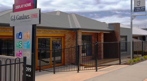 front store with fence